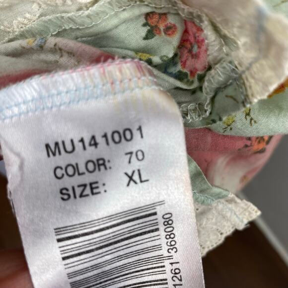 Muchacha Boho Floral Striped Backless Halter Top XL Spain - Picture 7 of 8